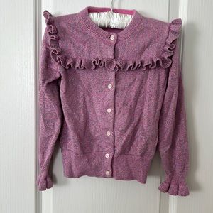 Crewcuts Sparkly Pink Cardigan - Size 6/7